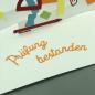 Preview: Glückwunsch Karte Glückwunsch Karte A6 Schulsachen Abschluss Gratulation Prüfung  Innenseite Pop-upKleeblatt grün Pop-up A6